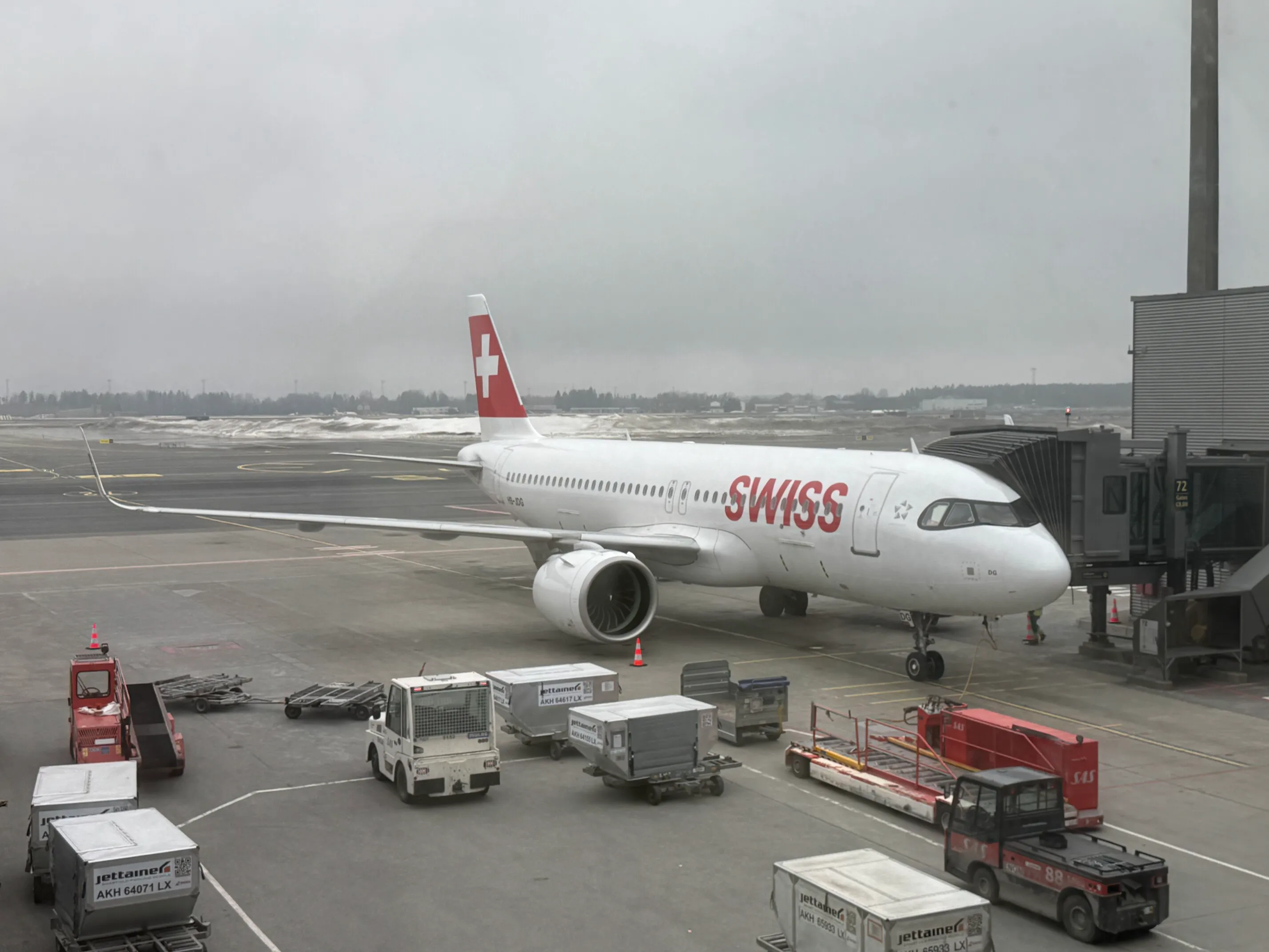 Swiss fly på Oslo lufthavn